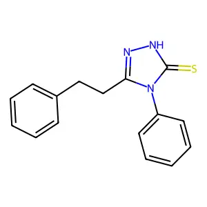 4-phenyl-5-(2-phenylethyl)-4H-1,2,4-triazole-3-thiol structure