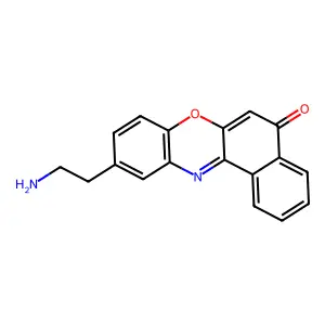 5H-Benzo[a]phenoxazin-5-one, 10-(2-aminoethyl)- structure
