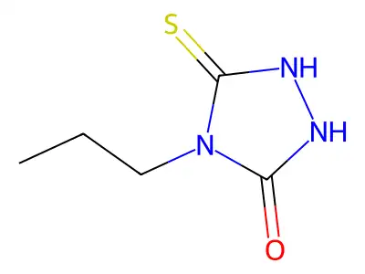 4-propyl-5-sulfanyl-4H-1,2,4-triazol-3-ol structure