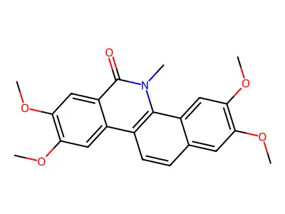Benzo(c)phenanthridin-6(5H)-one, 5-methyl-2,3,8,9-tetramethoxy- structure
