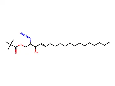 2-Azido-1-pivaloyl-D-erythro-Sphingosine structure