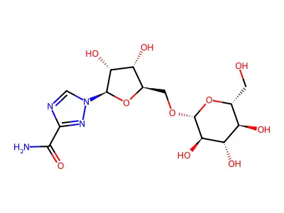 5'-O-glucopyranosyl ribavirin structure
