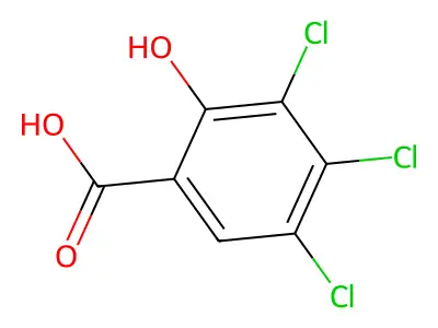 3,4,5-三氯水杨酸 structure