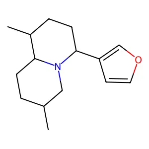 4-(Furan-3-yl)-1,7-dimethyloctahydro-2h-quinolizine structure