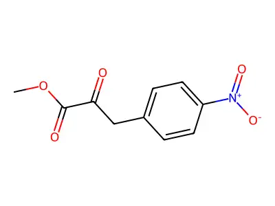 Methyl 3-(4-nitrophenyl)-2-oxopropanoate structure