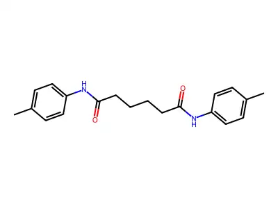 N(1),N(6)-Bis(4-methylphenyl)hexanediamide structure