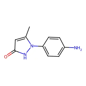 1-(4-Aminophenyl)-5-methyl-1,2-dihydro-3H-pyrazol-3-one structure