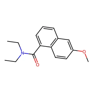 N,N-二乙基-6-甲氧基萘-1-甲酰胺 structure