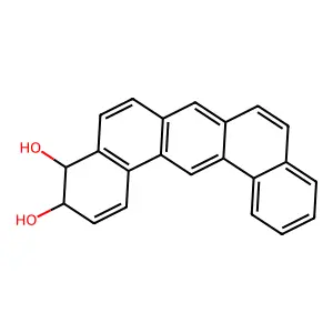3,4-Dihydrodioldibenz(a,j)anthracene structure