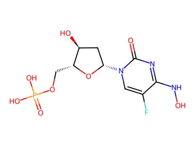 N(4)-hydroxy-5-fluorodeoxycytidine monophosphate structure