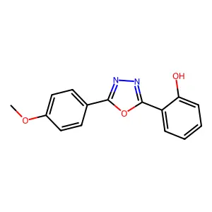 Phenol, 2-[5-(4-methoxyphenyl)-1,3,4-oxadiazol-2-yl]- structure