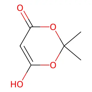 4H-1,3-Dioxin-4-one, 6-hydroxy-2,2-dimethyl- structure
