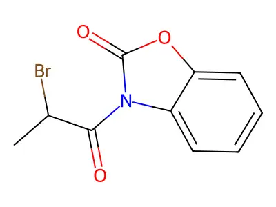 3-(2-Bromopropanoyl)-2,3-dihydro-1,3-benzoxazol-2-one structure