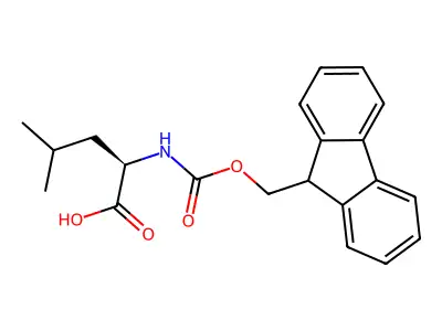 Fmoc-leucine structure