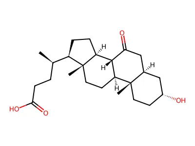 3alpha-Hydroxy-7-oxo-5alpha-cholan-24-oic Acid structure