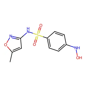 磺胺甲噁唑羟胺 structure