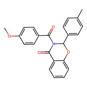 3-(4-Methoxybenzoyl)-2-(4-methylphenyl)-2,3-dihydro-4H-1,3-benzoxazin-4-one structure
