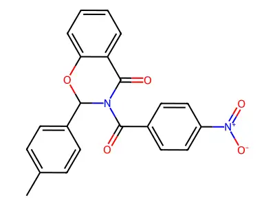2-(4-Methylphenyl)-3-(4-nitrobenzoyl)-2,3-dihydro-4H-1,3-benzoxazin-4-one structure