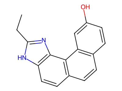 3H-Phenanthro(3,4-d)imidazol-10-ol, 2-ethyl- structure