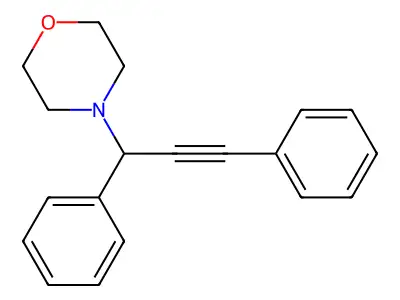 Morpholine, 4-(1,3-diphenyl-2-propynyl)- structure