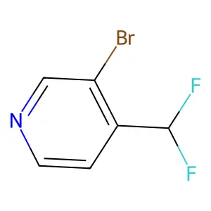 3-Bromo-4-(difluoromethyl)pyridine structure
