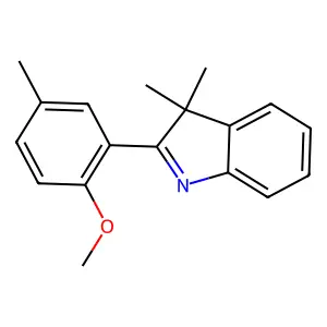 3H-Indole, 2-(2-methoxy-5-methylphenyl)-3,3-dimethyl- structure