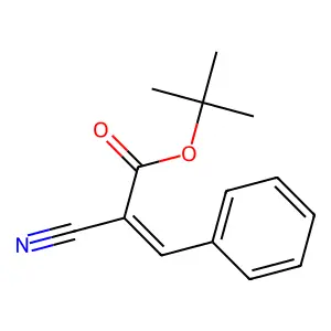 tert-butyl (Z)-2-cyano-3-phenylprop-2-enoate structure