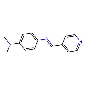 1,4-Benzenediamine, N,N-dimethyl-N'-(4-pyridinylmethylene)- structure