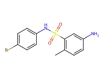 5-amino-N-(4-bromophenyl)-2-methylbenzene-1-sulfonamide structure