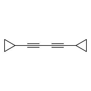 1,4-Dicyclopropylbuta-1,3-diyne structure