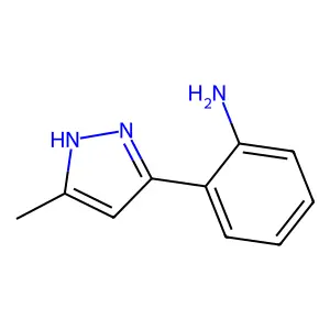 2-(3-methyl-1H-pyrazol-5-yl)aniline structure