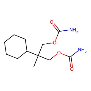 1,3-Propanediol, 2-cyclohexyl-2-methyl-, dicarbamate structure