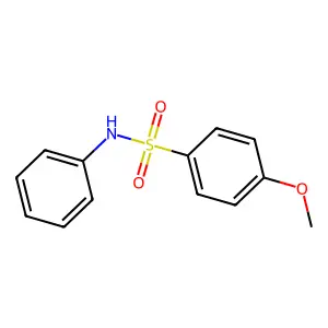 4-methoxy-N-phenylbenzenesulfonamide structure