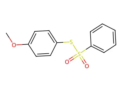 S-(4-Methoxyphenyl) benzenesulfonothioate structure