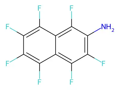 2-Aminoheptafluoronaphthalene structure
