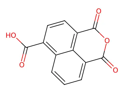 1,3-dioxo-1H,3H-benzo[de]isochromene-6-carboxylic acid structure