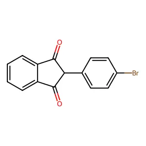 2-(4-Bromophenyl)-1H-indene-1,3(2H)-dione structure