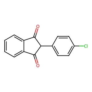 氯茚二酮 structure