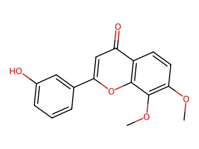 3'-Hydroxy-7,8-dimethoxyflavone structure
