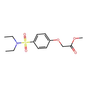 Methyl 2-[4-(diethylsulfamoyl)phenoxy]acetate structure