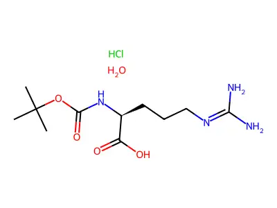 N-Boc-L-arginine hydrochloride monohydrate structure