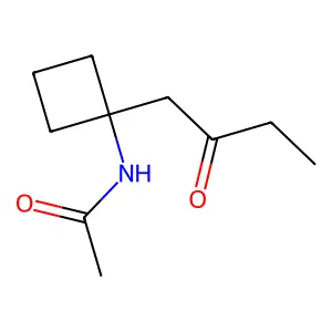 Acetamide, N-[1-(2-oxobutyl)cyclobutyl]- structure