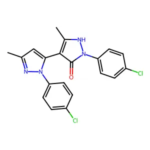 1,1'-(4-Chlorophenyl)-3,3'-dimethyl-5-hydroxy[4,5']-bipyrazol structure