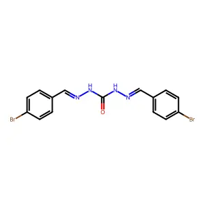 Carbonic dihydrazide, bis[(4-bromophenyl)methylene]- structure