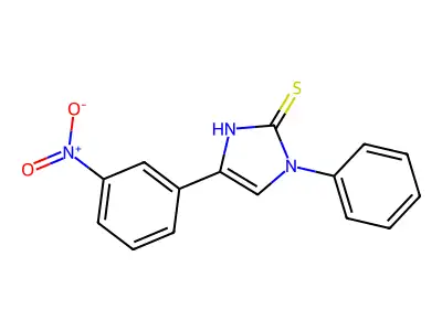 5-(3-nitrophenyl)-3-phenyl-1H-imidazole-2-thione structure