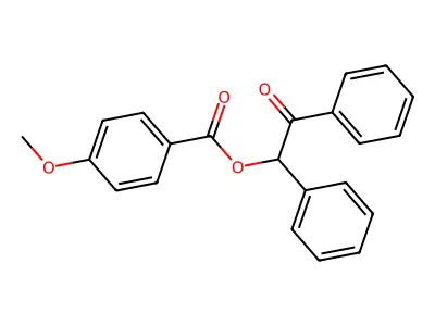 2-Oxo-1,2-diphenylethyl 4-methoxybenzoate structure
