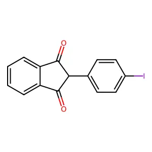 2-(4-Iodophenyl)-1H-indene-1,3(2H)-dione structure