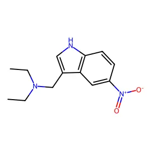 Indole, 3-((diethylamino)methyl)-5-nitro- structure