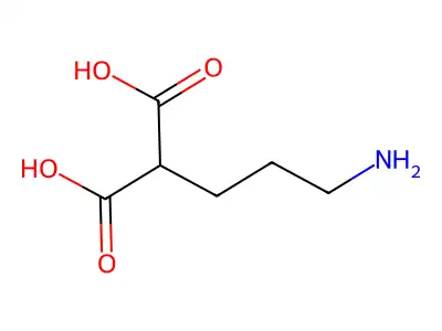 Propanedioic acid, (3-aminopropyl)- structure