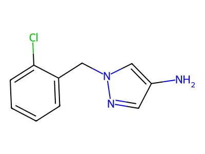 1-(2-氯苄基)-1H-吡唑-4-胺 structure